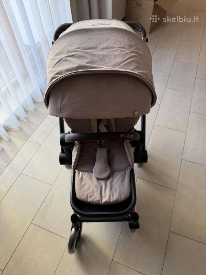Cybex e-priam 4 Rose Gold Cozy Beige komplektas - nuotraukos Nr. 24