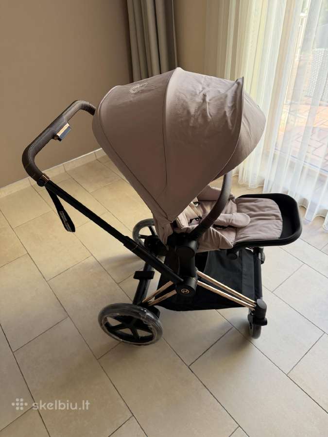Cybex e-priam 4 Rose Gold Cozy Beige komplektas - nuotraukos Nr. 23