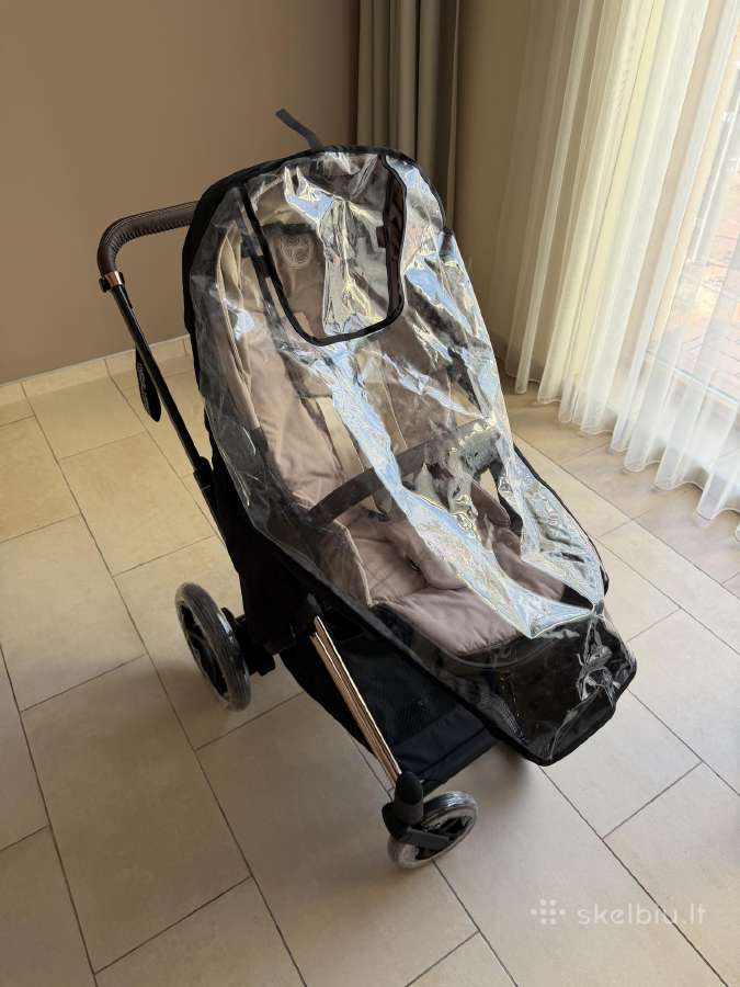 Cybex e-priam 4 Rose Gold Cozy Beige komplektas - nuotraukos Nr. 25