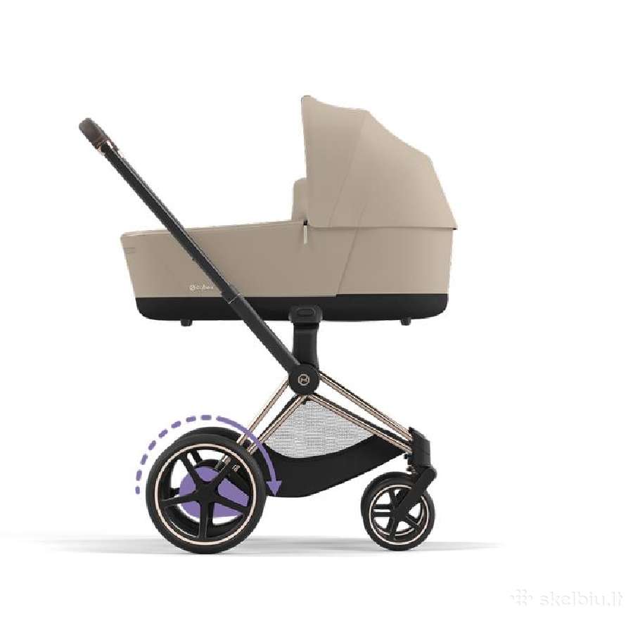 Cybex e-priam 4 Rose Gold Cozy Beige komplektas - nuotraukos Nr. 5