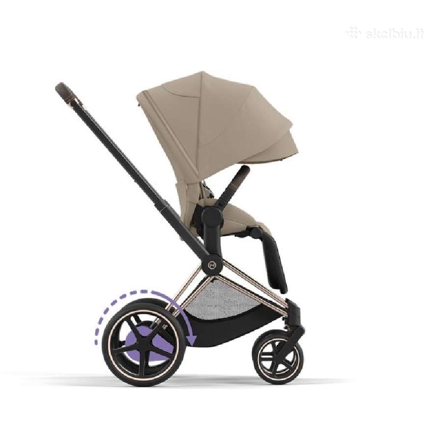 Cybex e-priam 4 Rose Gold Cozy Beige komplektas - nuotraukos Nr. 3