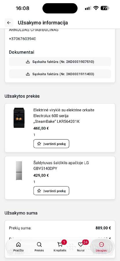 Parduodamas virtuvės baldų komplektas - nuotraukos Nr. 7