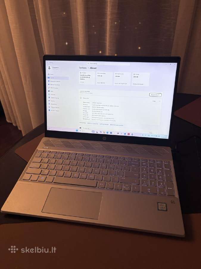 Hp Pavilion 15 Intel Core i5 8gb RAM 240gb - nuotraukos Nr. 3