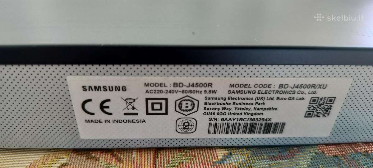 Samsung Bd-j4500r/xu Blu-ray grotuvas - nuotraukos Nr. 17