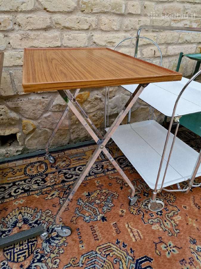Vintažiniai mid century sulankstomi staliukai - nuotraukos Nr. 4