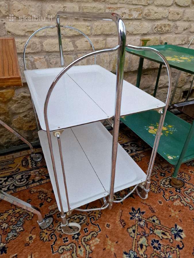 Vintažiniai mid century sulankstomi staliukai - nuotraukos Nr. 6