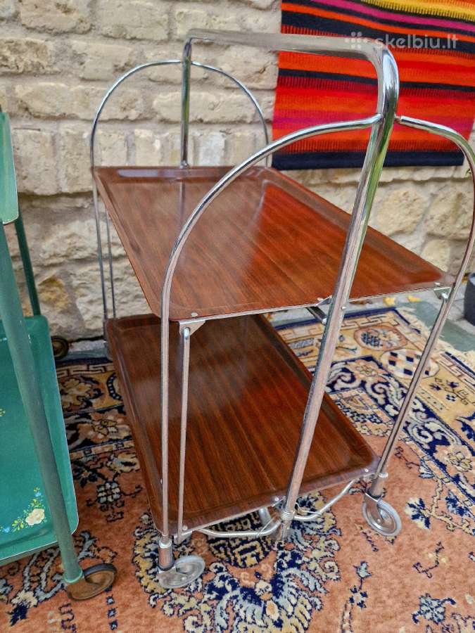 Vintažiniai mid century sulankstomi staliukai - nuotraukos Nr. 9