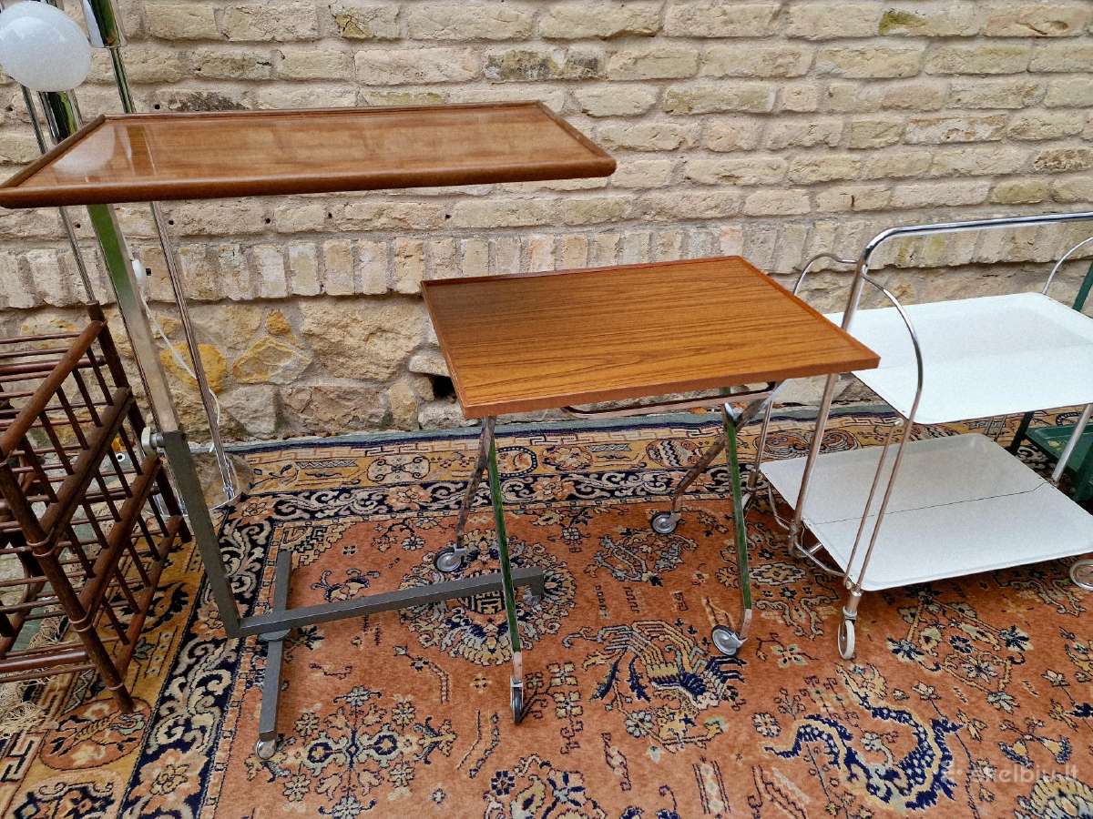 Vintažiniai mid century sulankstomi staliukai - nuotraukos Nr. 13