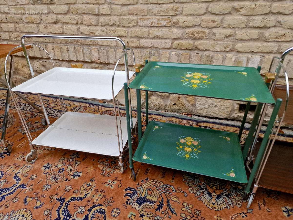 Vintažiniai mid century sulankstomi staliukai - nuotraukos Nr. 18