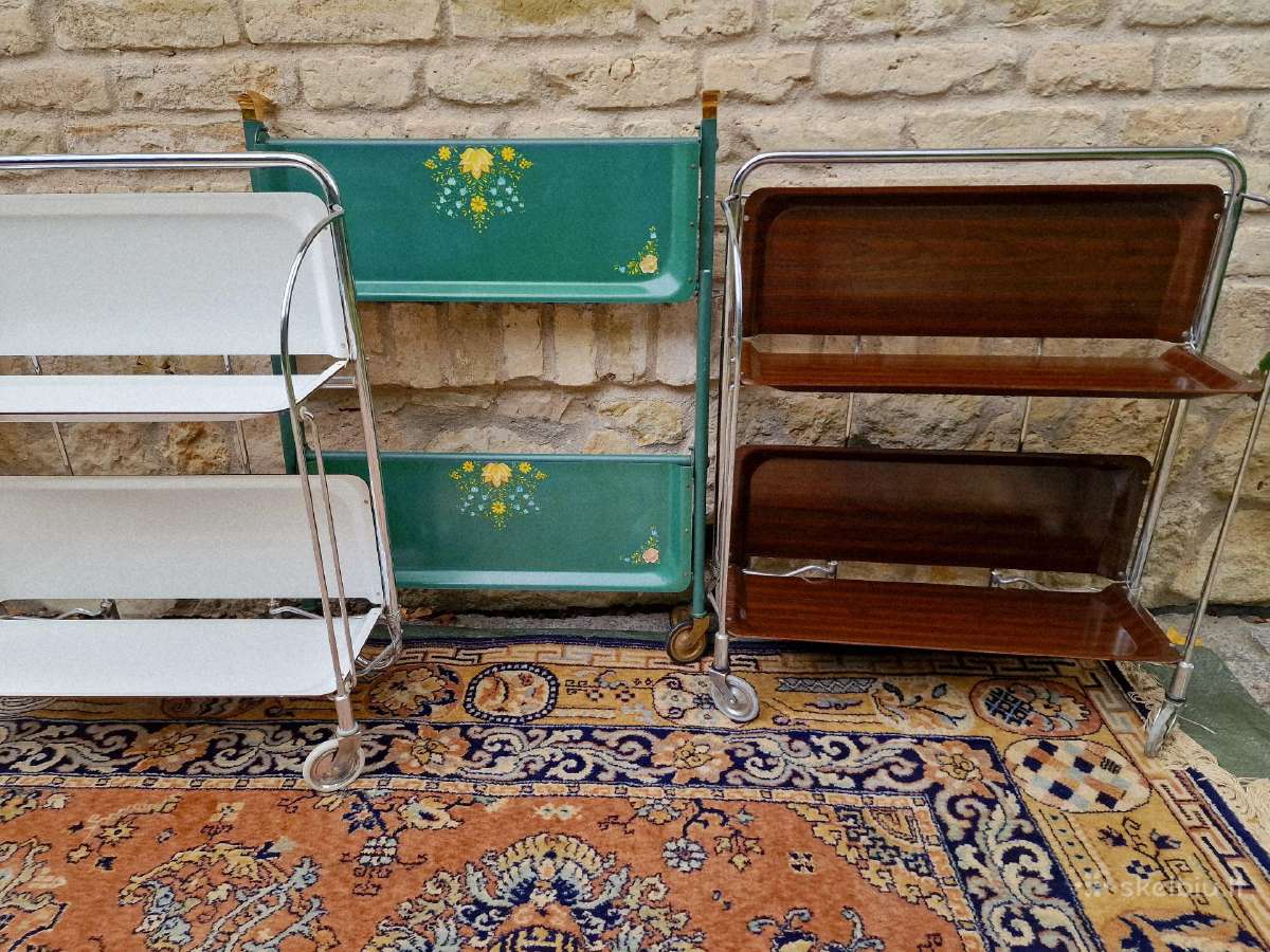 Vintažiniai mid century sulankstomi staliukai - nuotraukos Nr. 21
