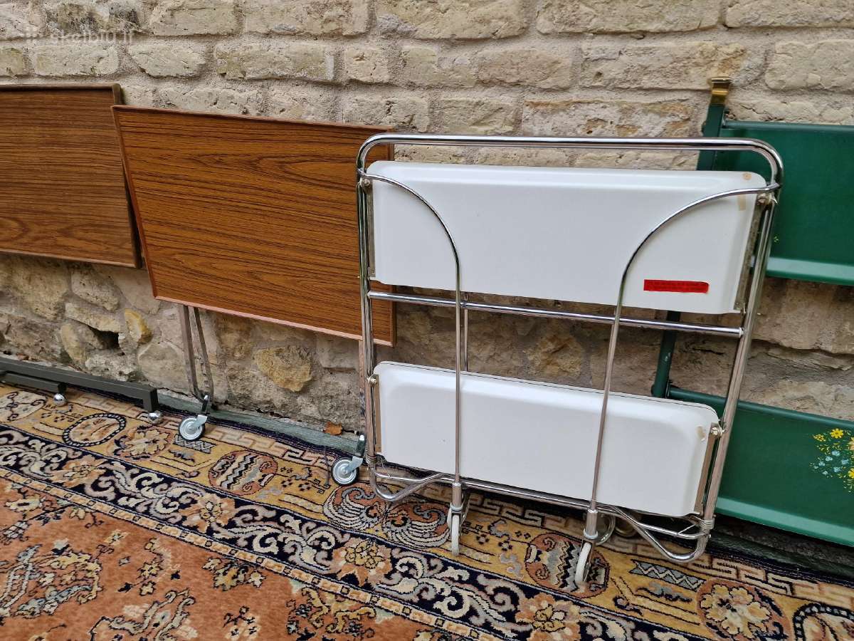 Vintažiniai mid century sulankstomi staliukai - nuotraukos Nr. 31