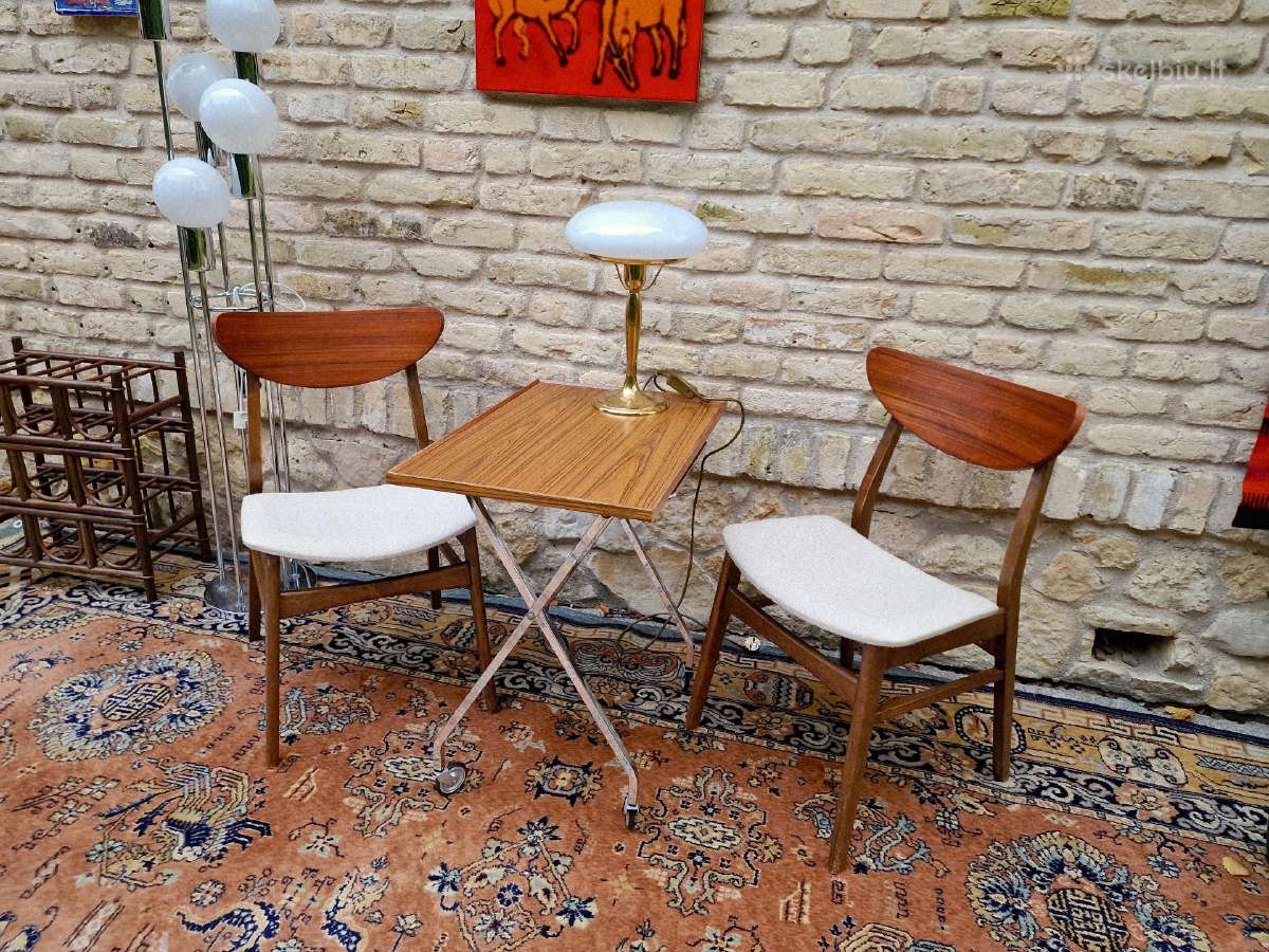 Vintažiniai mid century sulankstomi staliukai - nuotraukos Nr. 38