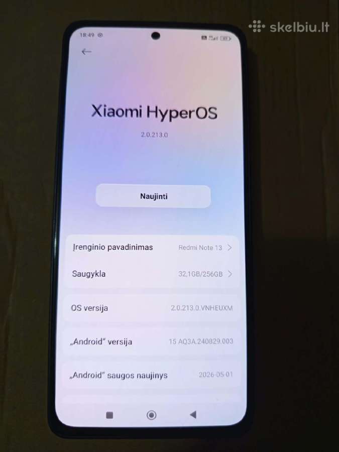 Xaomi Redmi 13 note - nuotraukos Nr. 2