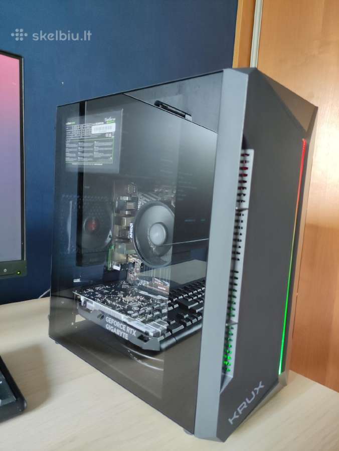 Kompiuteris Ryzen-rtx-ddr4 16gb-SSD Nvme-windows - nuotraukos Nr. 6