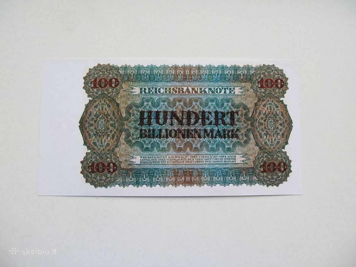 100 bilijonu markiu , Berlynas Vokietija , 1924 - nuotraukos Nr. 2