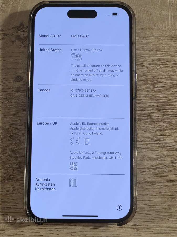 iPhone 15 Pro, Blue Titanium, 128gb - nuotraukos Nr. 5