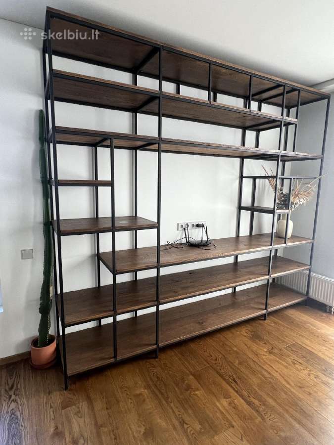 Oaky Oak Furniture industrinio stiliaus lentyna - nuotraukos Nr. 4