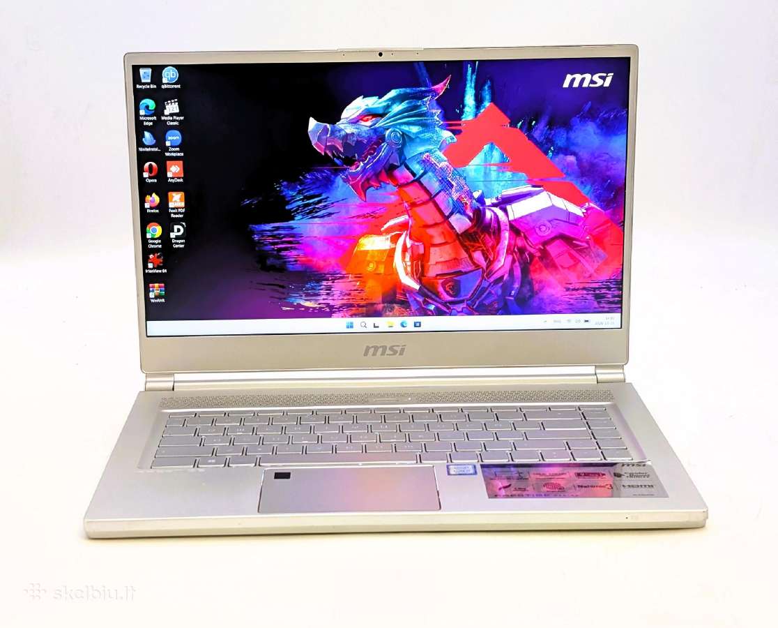 Msi Prestige P65 i7-8750h 16gb Gtx 1060 6gb - nuotraukos Nr. 2