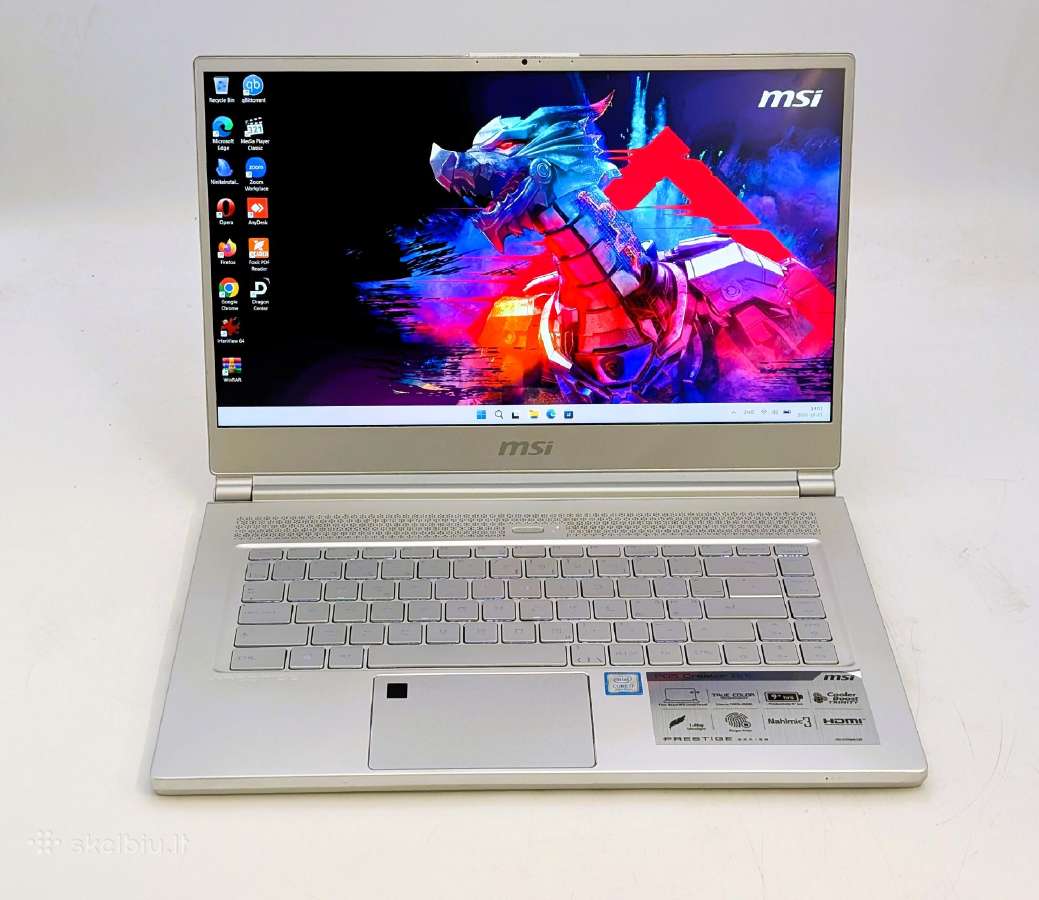 Msi Prestige P65 i7-8750h 16gb Gtx 1060 6gb - nuotraukos Nr. 3