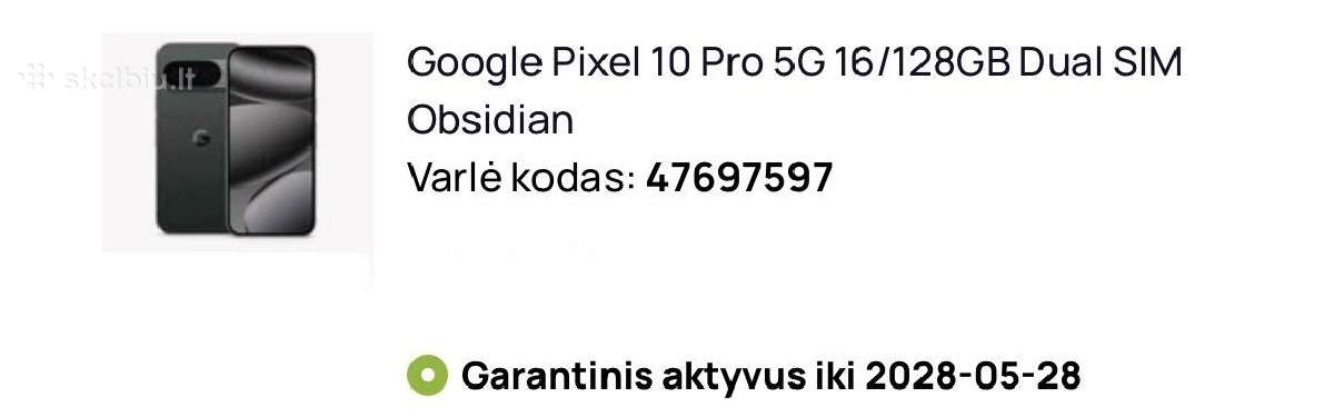 Google Pixel 10 Pro 128gb - nuotraukos Nr. 10