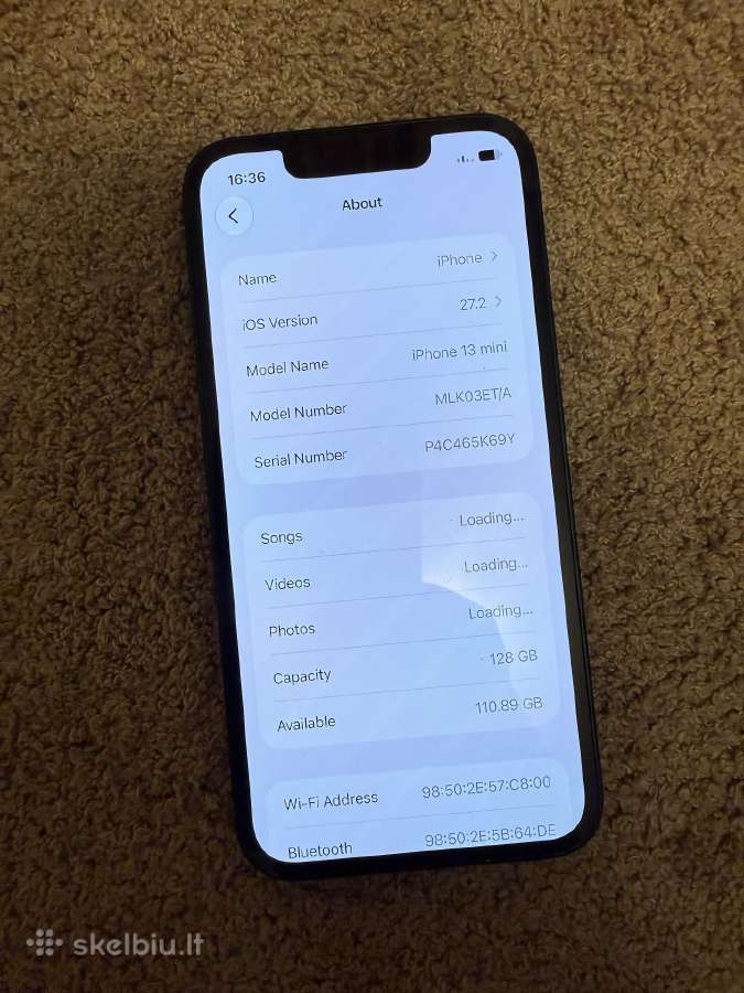 iPhone 13mini 128gb - nuotraukos Nr. 6