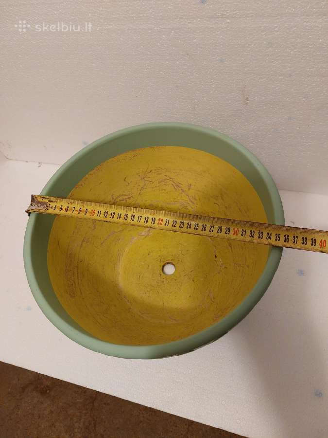 Didelis molinis gėliu vazonas 36-22cm - nuotraukos Nr. 2