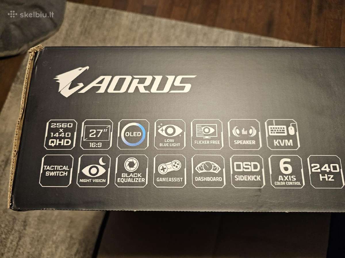 Aorus Fo27q2 27" Qd-oled 1440p 240hz - nuotraukos Nr. 4