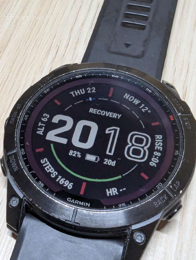 Garmin Fenix 7x Sapphire Solar - nuotraukos Nr. 9