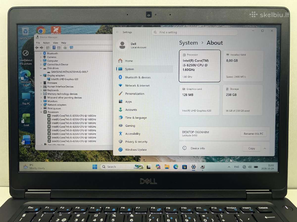 Dell latitude 5490 - nuotraukos Nr. 2