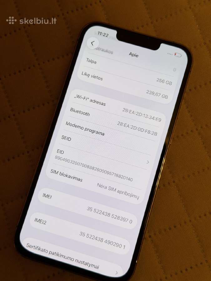 iPhone 13 Pro 256gb - nuotraukos Nr. 6