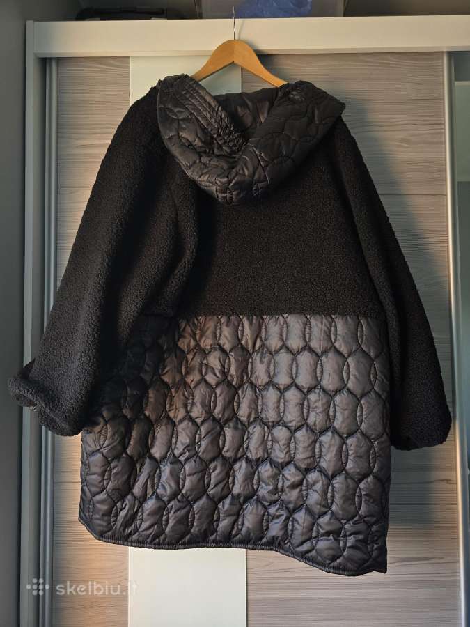 Juoda striukė su gobtuvu, 3xl - nuotraukos Nr. 3