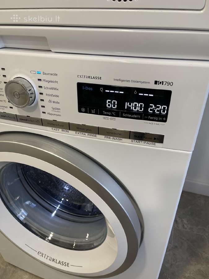 Skalbimos mašinos ir džiovyklės komplektas Siemens - nuotraukos Nr. 4