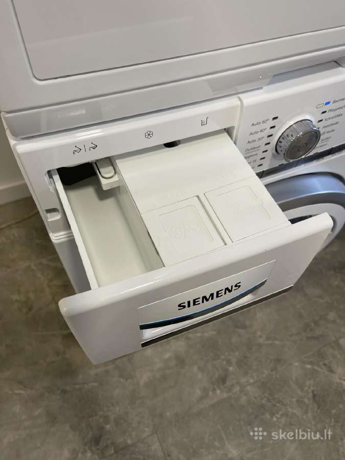 Skalbimos mašinos ir džiovyklės komplektas Siemens - nuotraukos Nr. 7