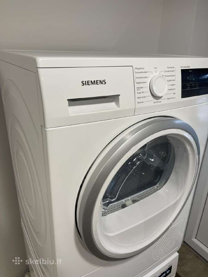 Skalbimos mašinos ir džiovyklės komplektas Siemens - nuotraukos Nr. 11