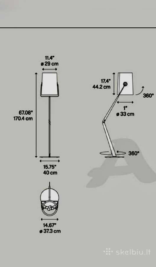 Labai geros būklės Diesel with Foscarini toršeras - nuotraukos Nr. 5