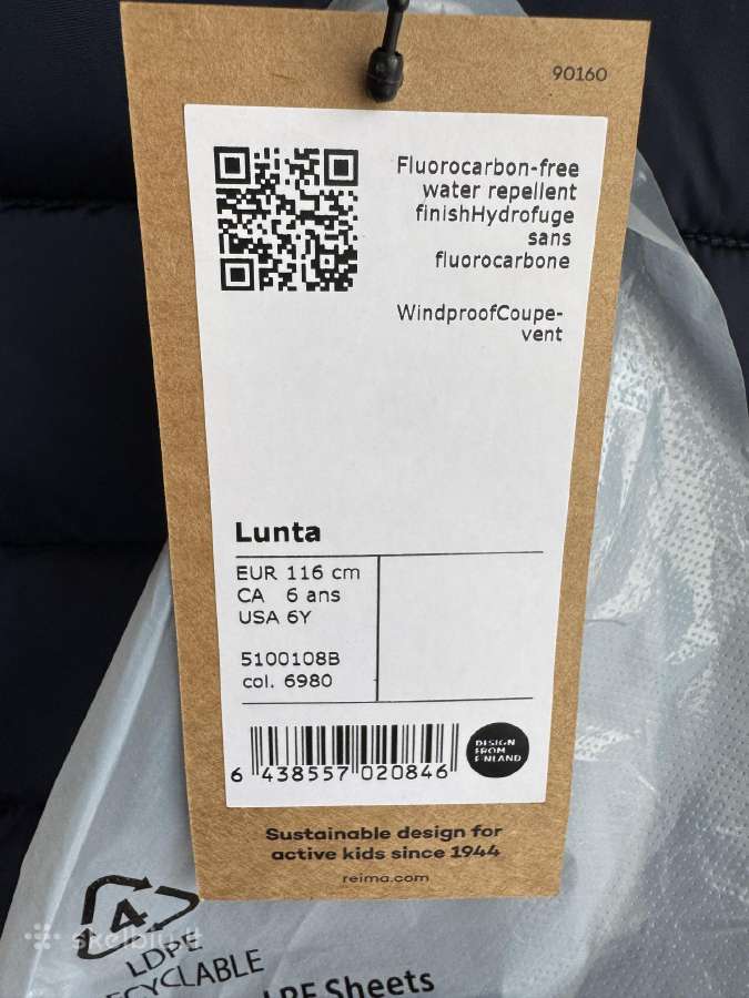 Reima Lunta žieminė striukė - nuotraukos Nr. 9