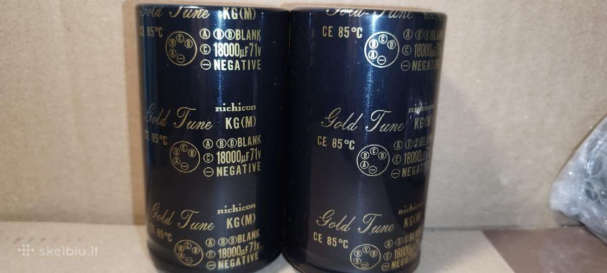 Originalūs Nichicon Gold Tune Kg 18000uf 71v - nuotraukos Nr. 3