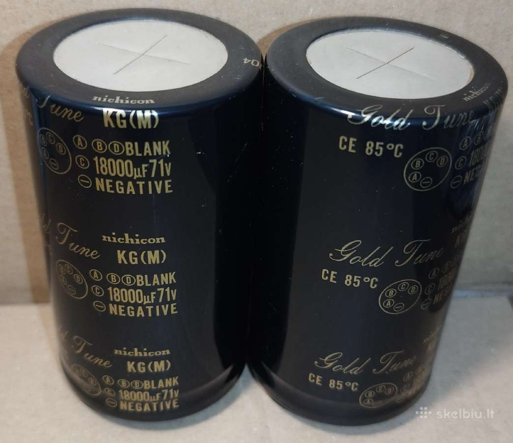 Originalūs Nichicon Gold Tune Kg 18000uf 71v - nuotraukos Nr. 5