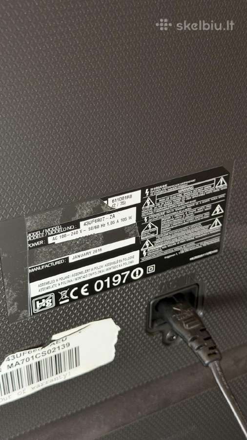 LG 43uf6807 – 43 colių 4k Uhd televizorius - nuotraukos Nr. 4
