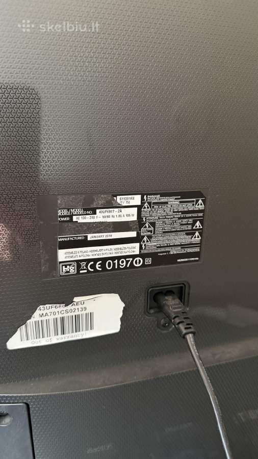 LG 43uf6807 – 43 colių 4k Uhd televizorius - nuotraukos Nr. 5