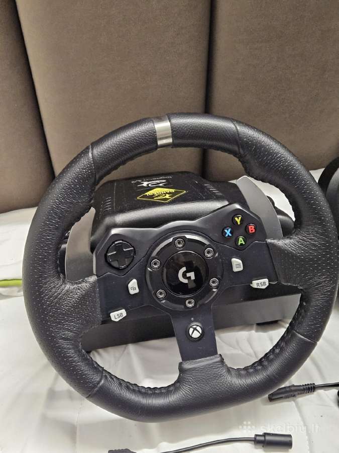 Puikios būklės Logitech G920. Pilnas komplektas - nuotraukos Nr. 2