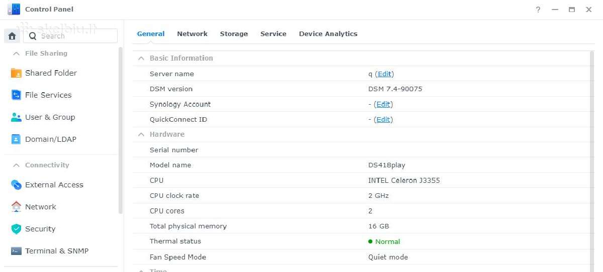 Synology Ds418play 4 diskų, 16gb RAM, Dsm7.4 - nuotraukos Nr. 3