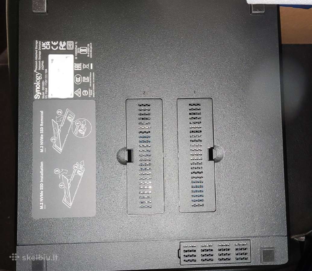 Synology Ds1522+ 5 diskų, Ryzen Cpu, 8gb RAM - nuotraukos Nr. 3