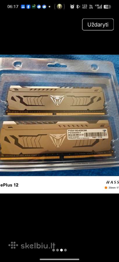 Patriot Viper Steel Ddr4 16gb (2x8gb) 4000/19 - nuotraukos Nr. 3
