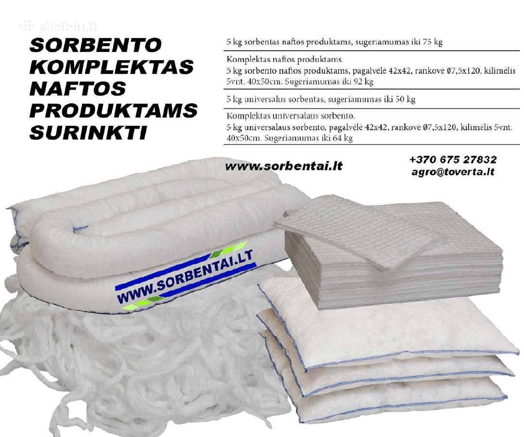 Sorbentai, absorbentai įvairiems skysčiam surinkti - nuotraukos Nr. 4
