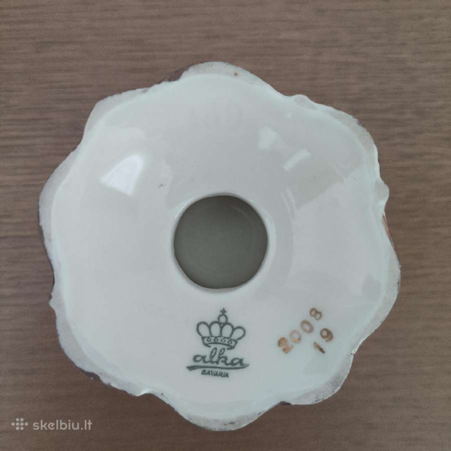 Vintažinė porcelianinė žvakidė „Alka Bavaria“ - nuotraukos Nr. 6