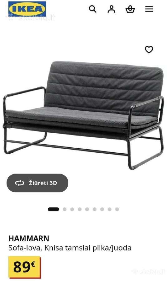 Skubiai! Hammarn Sofa / lova - nuotraukos Nr. 2