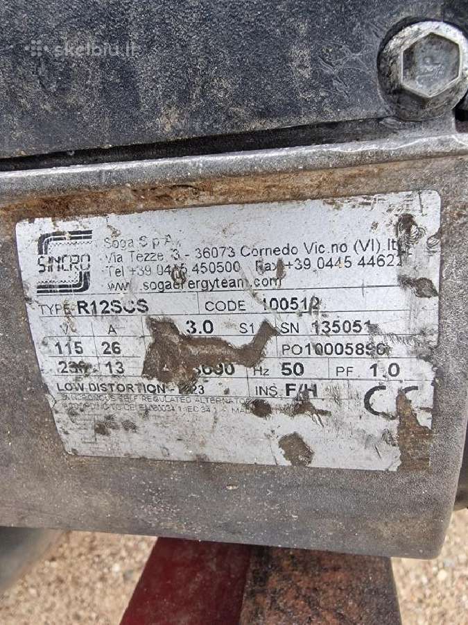 Elektros generatorius,honda Gx200 variklis,3kw - nuotraukos Nr. 5
