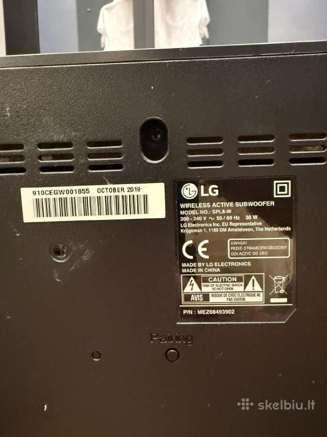 LG Spl8-w belaidis subwooferis – dalims, remontui - nuotraukos Nr. 6