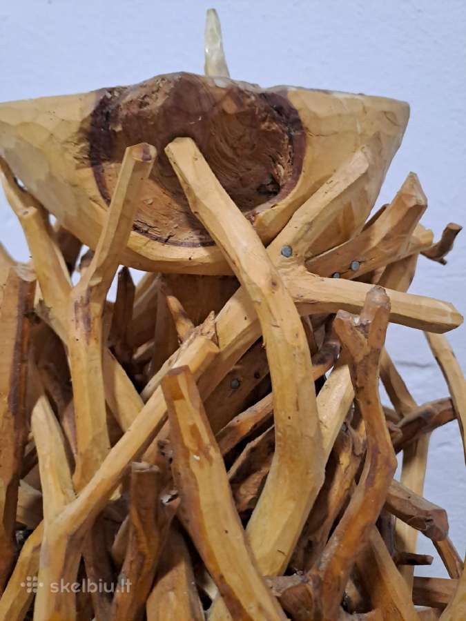 Unikalus rankų darbo medžio meno kūrinys. - nuotraukos Nr. 5